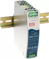 Maitinimo šaltinis MEAN WELL SDR-75-24 77W Metalinis