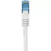 Renkforce 1381762 RJ45 tinklo laidas, Cat6a S/FTP, 3 m, pilkas, su fiksatoriaus apsauga, degumą stabdantis