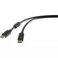 Renkforce 1404067 DisplayPort jungiamasis laidas, DP kištukas – DP kištukas, 1,8 m, juodas