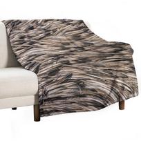 Australian Emu featherBird FeathersAustralian Bird Throw Blanket Warm Throw Blanket Gift for Anniversary 75x100cm (30x40inch) gray
