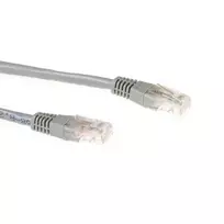 ACT pilkas 0,5 m U/UTP CAT6A jungiamasis kabelis su RJ45 kištukais