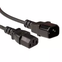 ACT Powercord LSZH C13 - C14 juodas 5 m maitinimo laidas