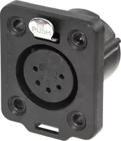 Neutrik NC5FDX-TOP Kištukas XLR Juodas (NC5FDX-TOP)