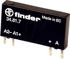 FIN 34.81 05-240 – Įkišama relė su vienu normaliai atidarytu kontaktu 2A 5VDC/240VAC (34.81.7.005.8240)