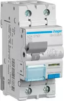 Hager RCBO jungiklis 1P+N 10kA C-25A 30mA ADA575D