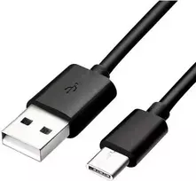 Samsung USB Type C duomenų kabelis / įkrovimo laidas, Galaxy 10/10e/10+, 1,2 m, juodas (EP-DG970BBE)