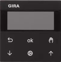 Gira žaliuzių ir laikmačio jungiklis juodas S3000 Display 5366005