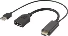 RF-4777274 HDMI keitiklis [2x HDMI kištukas USB 2.0 lizdas A - 1x DisplayPort (RF-4777274)