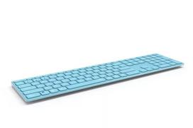 Belaidė klaviatūra Rapoo E9800M RF Wireless Bluetooth QWERTZ vokiška mėlyna