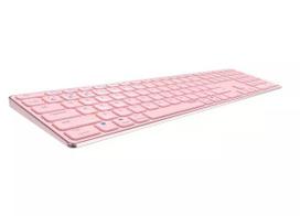 Rapoo E9800M belaidė klaviatūra Bluetooth QWERTZ vokiška rožinė