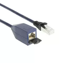 ACT Blue 3 m LSZH S/FTP CAT6A MPTL ilginimo kabelis su apsaugotais RJ45 kištukais