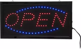 LED ženklas EUROLITE OPEN 80500303 – apšviestas atidarymo ženklas, klasikinio dizaino