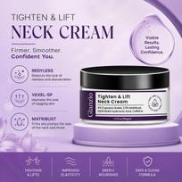 Advanced Neck Tightening & Lifting Cream 50g Firming Anti-Aging Formula for Neck & Décolletage with Cupuaçu Butter Hyaluronic Acid & Caffeine Smoo white