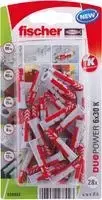 Fischer DuoPower 6 x 30 K NV sieninis kaištis 30 mm 534993 1 komplektas (534993)