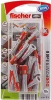 Fischer DuoPower 8 x 40 K NV sieninis kaištis 40 mm 534994 1 komplektas
