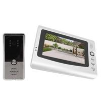Wired Video Intercom System Smart Infrared Video Doorbell Camera with 7 Inch   Color Screen Display for Home Security