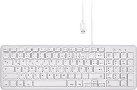 Perixx PERIBOARD-213 DE W USB klaviatūra vokiška, QWERTZ balta (11960)