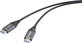 SpeaKa Professional HDMI šviesolaidinis jungiamasis kabelis HDMI-A kištukas-kištukas 30 m juodas (SP-12842668)
