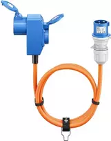 Goobay CEE adapterinis laidas CEE kištukas į 90° CEE movą ir įžemintą kištukinę movą 5 m (76233)