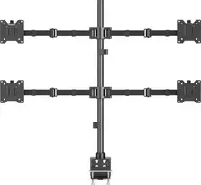SpeaKa Professional SP-MM-541 4 krypčių monitoriaus laikiklis ant stalo 43,2 cm 17–88,9 cm 35 kg juodas (SP-13383188)