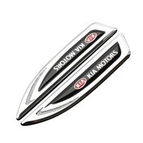 2 vnt. Metalinis automobilio emblemos peiliukas Dekoratyvinis lipdukas Priedai, skirti Kia Sportage Ceed Picanto Rio ProCeed Niro 5 3 4 K7 K5 K8 K3 Ray ruda