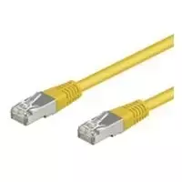 Wentronic Goobay CAT 5e Patch kabelis, F/UTP, geltonas, 1 m - CCA vario mišinys (50165)