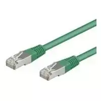 Wentronic Goobay CAT 5e jungiamasis laidas, F/UTP, žalias, 10 m – CCA vario mišinys (50185)