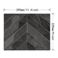 Durable Self-adhesive Peel and Stick Backsplash 11.4  x 9  Waterproof Wall Tile Home Decor 3D Wallpaper for Kitchen Bathroom white