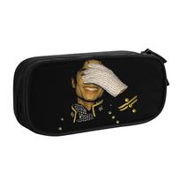New MJ Glove Vintage Michael Jackson Pencil Case  Pencil Pouch Pen for Girls Boys Big  Bags Students School Zipper Stationery 21x10.5x5cm black