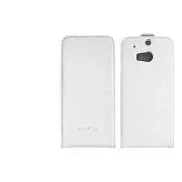 Nevox RELINO – Dėklas su dangteliu HTC One (M8) – pilka/balta, PU dirbtinė oda