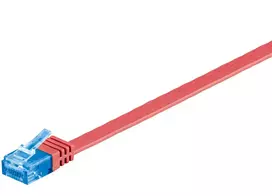 Tinklo kabelis Goobay CAT6a U/UTP 1m Raudonas