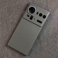 For ZTE Nubia Z80 Ultra with Magsafe case Real Aramid Carbon Fiber Magnetic Case Armor Protective Cover for Nubia Z80 Ultra ZTE nubia Z80 Ultra gray
