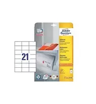 Avery 6174 lipnūs etikečių lapai, balta, 525 vnt.