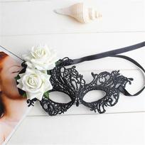 Maskaradinė kaukė Moteriška Venecijos kaukė Pretty Elegant Lady Masquerade gray