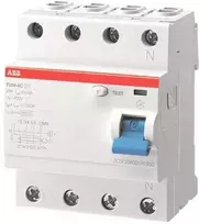 ABB liekamosios srovės jungiklis F204 A-63/0.03 L N jungtys F204A-63/0.03 L (2CSF204123R1630)