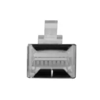 ACT TD108B RJ45 (8P/8C) ekranuotas modulinis jungtis apvaliam kabeliui su vientisais laidininkais