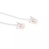 ACT White 1 metro plokščias telefono laidas su RJ11 jungtimis
