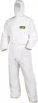 Apsauginis kombinezonas UVEX 9871010 5/6 tipo, M dydžio, baltas, vienkartinis