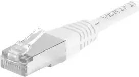 Tinklo kabelis Dexlan 858368 15m Cat6a S/FTP Baltas