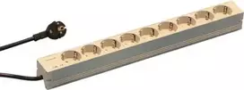 Schroff 60110-202 maitinimo paskirstymo blokas (PDU) 9 AC išėjimai 1U pilka (60110202)