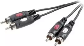 SpeaKa Professional RCA garso jungiamasis kabelis [2x RCA kištukas - 2x RCA kištukas] 10 m juodas (SP-7870624)