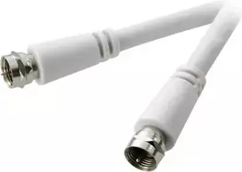 SpeaKa Professional SAT jungties kabelis [1x F kištukas - 1x F kištukas] 3 m 90 dB baltas (SP-7870004)