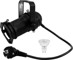 LED PAR šviestuvas EUROLITE 20000559 — 1 x 7W LED, kompaktiškas sceninis/vakarėlių PAR prožektorius