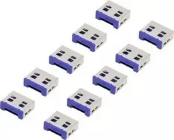 Renkforce USB prievado spyna RF-4695230 10 vnt. rinkinys sidabrinė-mėlyna RF-4695230