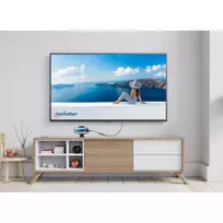 Manhattan USB-C 3-in-1 Dock/Hub, HDMI, USB-A, USB-C su Power Delivery 100W, 10 cm kabelis, juoda