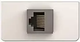 Keystone sieninė plokštelė KIND Konnect design 1/2 su RJ45 lyties keitikliu Cat5, Kindermann 7454000523