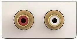 Kindermann Audio 2xCinch skydelis Konnect dizainas 7454000510 su kabelių paketu