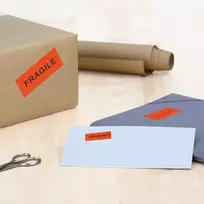 Lipnios etiketės HERMA Spalvotos A4 70x37 mm raudonos matinio popieriaus 2400 vnt.