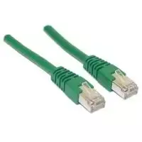 Wentronic Goobay CAT 5e jungiamasis laidas, SF/UTP, žalias, 0,5 m – CCA vario mišinys (68042)