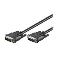 Wentronic Goobay DVI-D FullHD kabelis Dual Link, juodas, 5 m - DVI-D kištukas Dual-Link (24+1 kaištis) > DVI-D kištukas Dual-Link (24+1 kaištis) (68084)